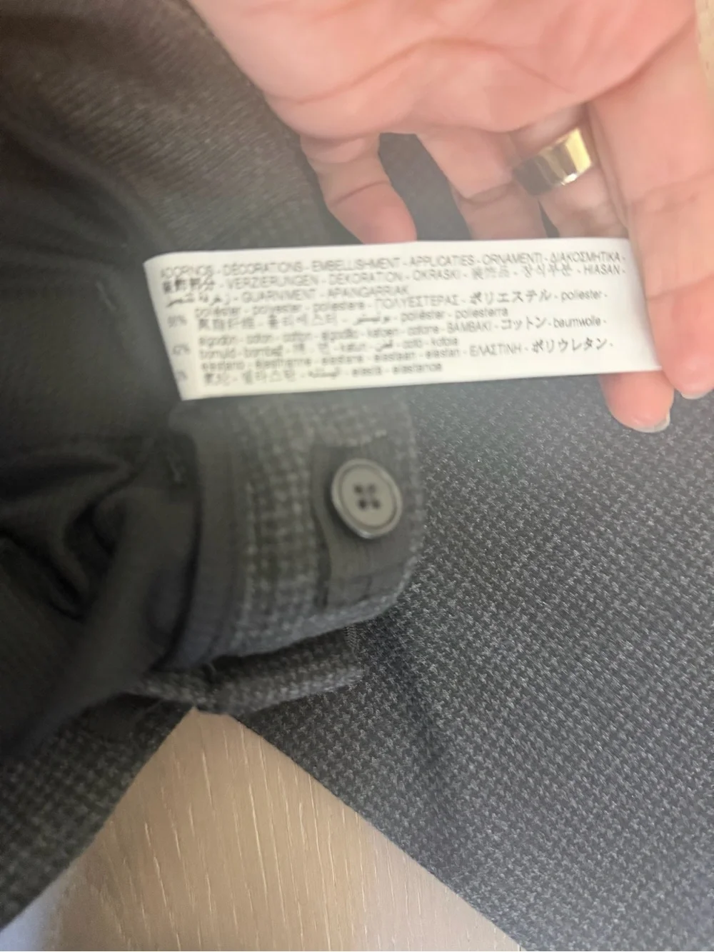 Zara Black Textured Kids Trousers
